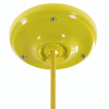 Florão em porcelana com kit de fixação, Ø 105 mm — Amarelo