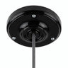 Florão em porcelana com kit de fixação, Ø 105 mm — Preto