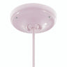 Florão em porcelana com kit de fixação, Ø 105 mm — Rosa antigo