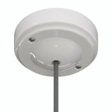 Florão minimalista em porcelana, Ø 100 mm — Branco