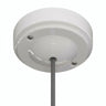 Florão minimalista em porcelana, Ø 100 mm — Branco