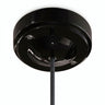 Florão minimalista em porcelana, Ø 100 mm — Preto