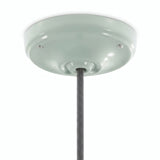 Florão em porcelana com kit de fixação, Ø 105 mm — Verde sálvia