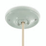Florão em porcelana com kit de fixação, Ø 105 mm — Verde sálvia