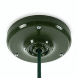 Florão em porcelana com kit de fixação, Ø 105 mm — Verde