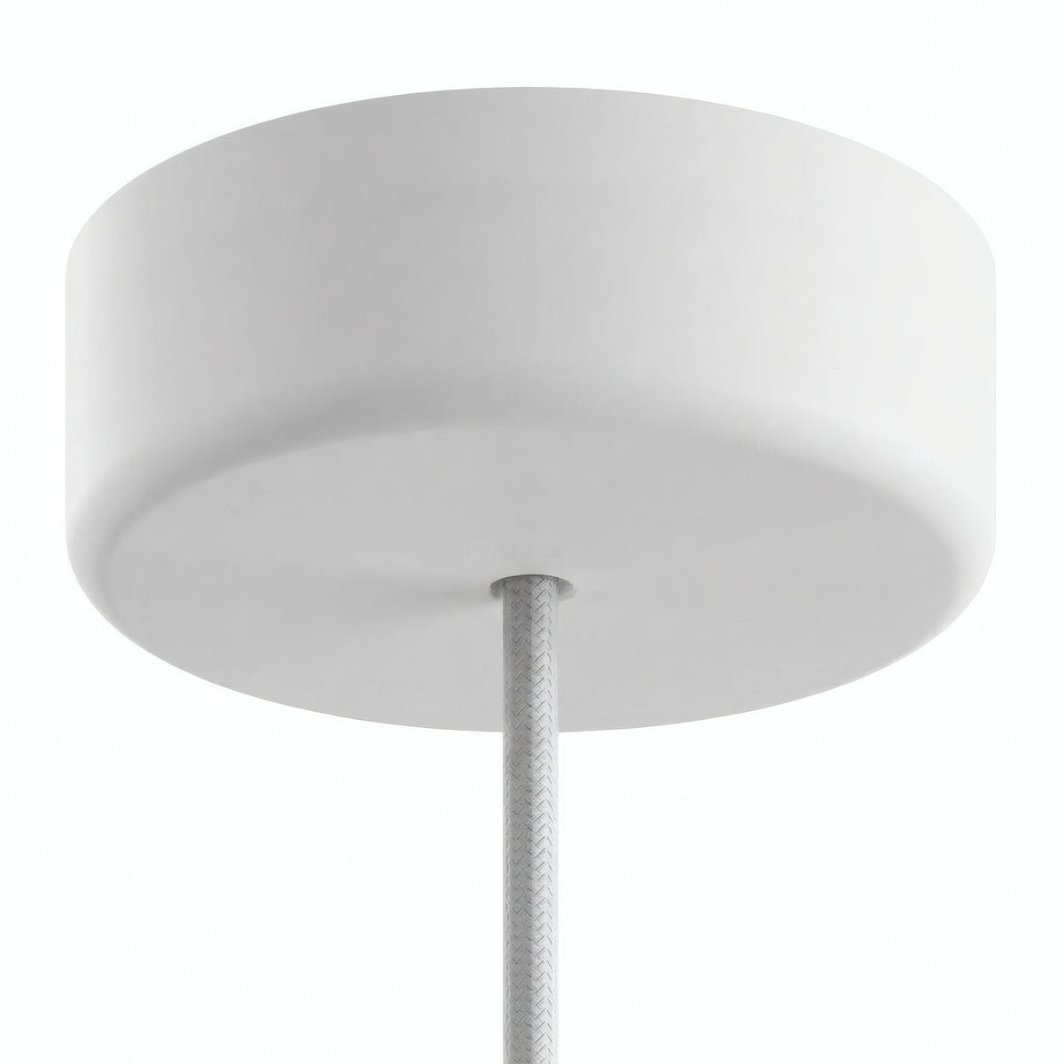 Florão em silicone de exterior IP65, Ø 125 mm — Branco