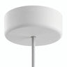 Florão em silicone de exterior IP65, Ø 125 mm — Branco