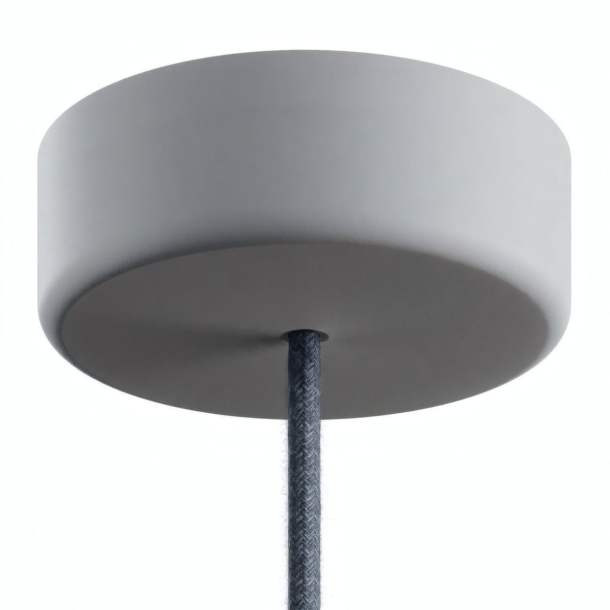 Florão em silicone de exterior IP65, Ø 125 mm — Cinzento glaciar