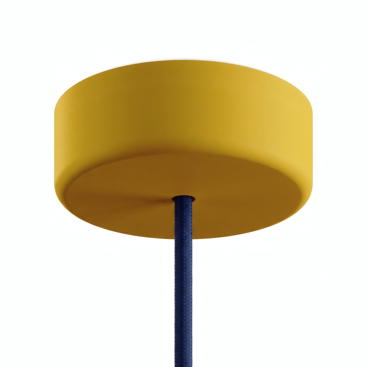 Florão em silicone de exterior IP65, Ø 125 mm — Mostarda