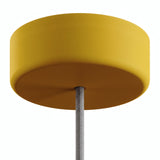 Florão em silicone de exterior IP65, Ø 125 mm — Mostarda
