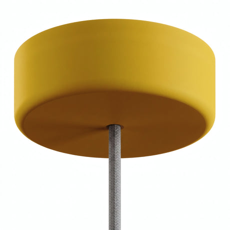 Florão em silicone de exterior IP65, Ø 125 mm — Mostarda