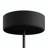 Florão em silicone de exterior IP65, Ø 125 mm — Preto