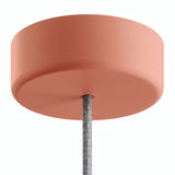 Florão em silicone de exterior IP65, Ø 125 mm — Salmão