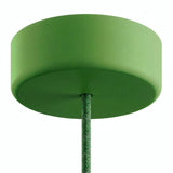 Florão em silicone de exterior IP65, Ø 125 mm — Verde relva