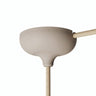 Florão em silicone Ø 88 mm, furo central e saída lateral — Castanho deserto