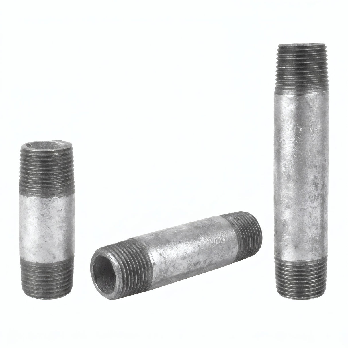 Tube 3/8'' - 12x17mm acier galvanisé - fileté - photo produit fond blanc 5