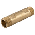 Tubo de espera macho-macho para contador de água em latão CW617N BSP - vista isométrica 3/4