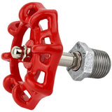 Volante vermelho em meio mamilo alongado, 72 mm, acessório em ferro fundido galvanizado
