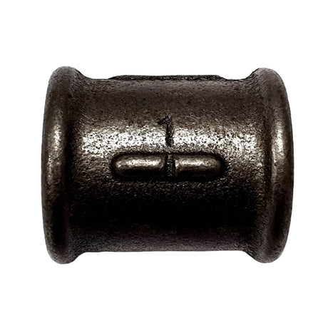 Luva Direita/Esquerda FF ferro fundido preto rosca 1" Ø34 sobre roscas