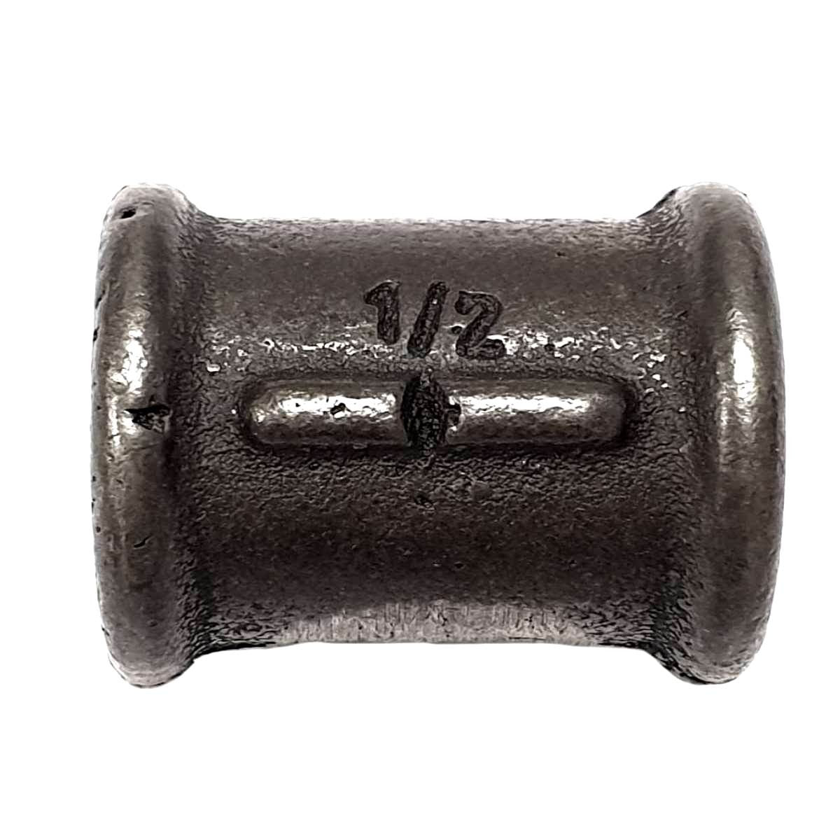Luva Direita/Esquerda FF ferro fundido preto rosca 1/2" Ø21 sobre roscas