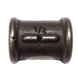 Luva Direita/Esquerda FF ferro fundido preto rosca 1/2" Ø21 sobre roscas