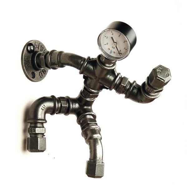 Le Grimpeur Suporte para cabides de parede de 2" com cabeça de mano