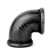 conexão cotovelo de canalização em ferro fundido preto