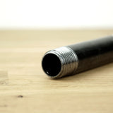 tubo de aço preto roscado sob medida 15x21mm 15/21mm 1/2'' polegada